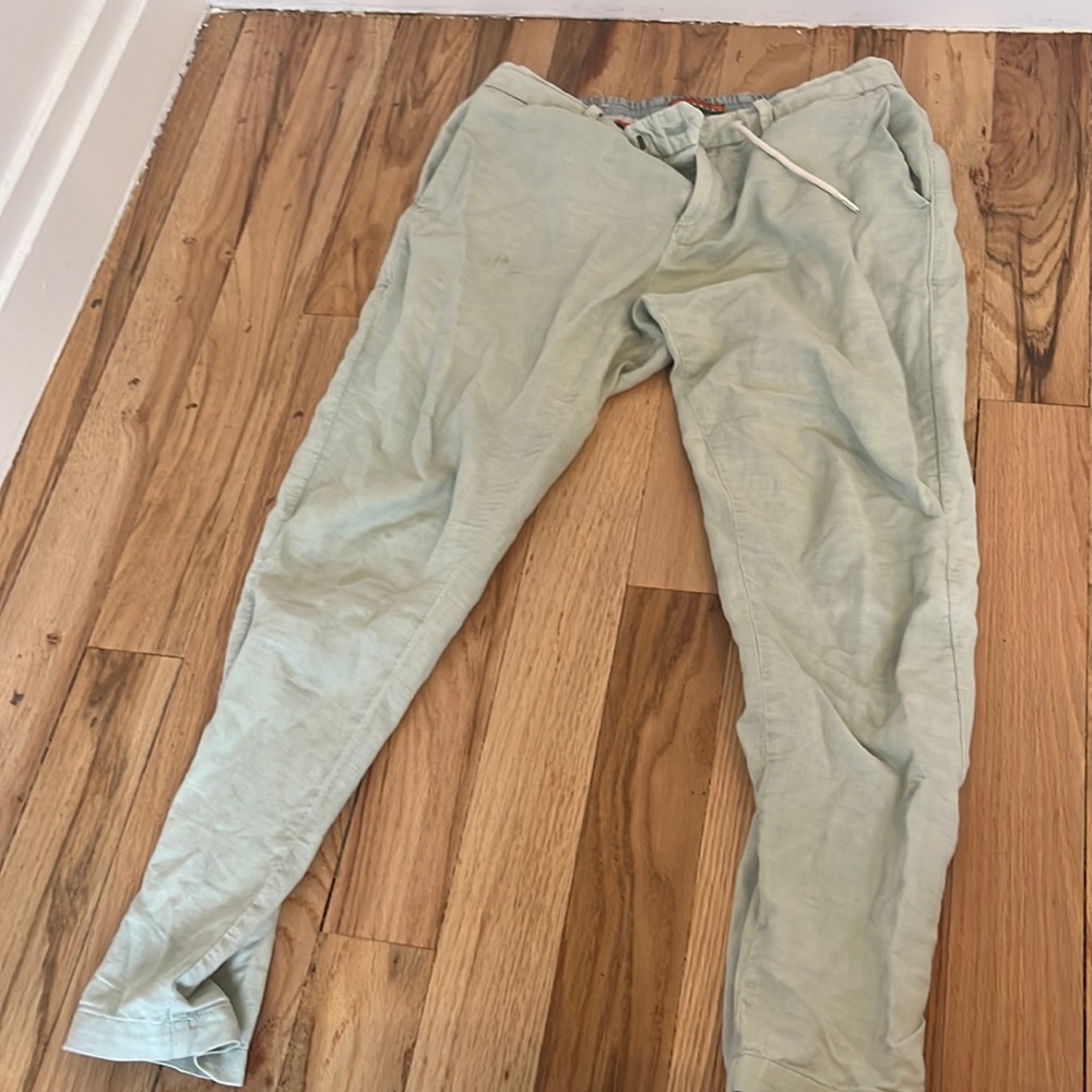 Scotch & soda light weight light green pants